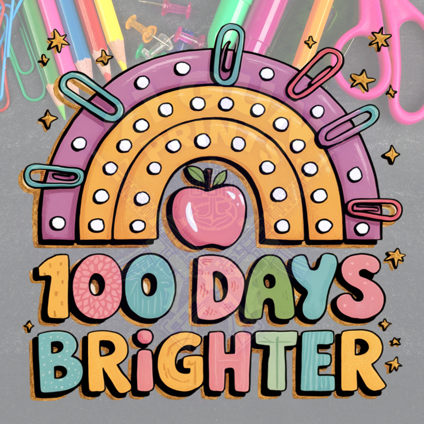 100 Days- Paperclip Rainbow