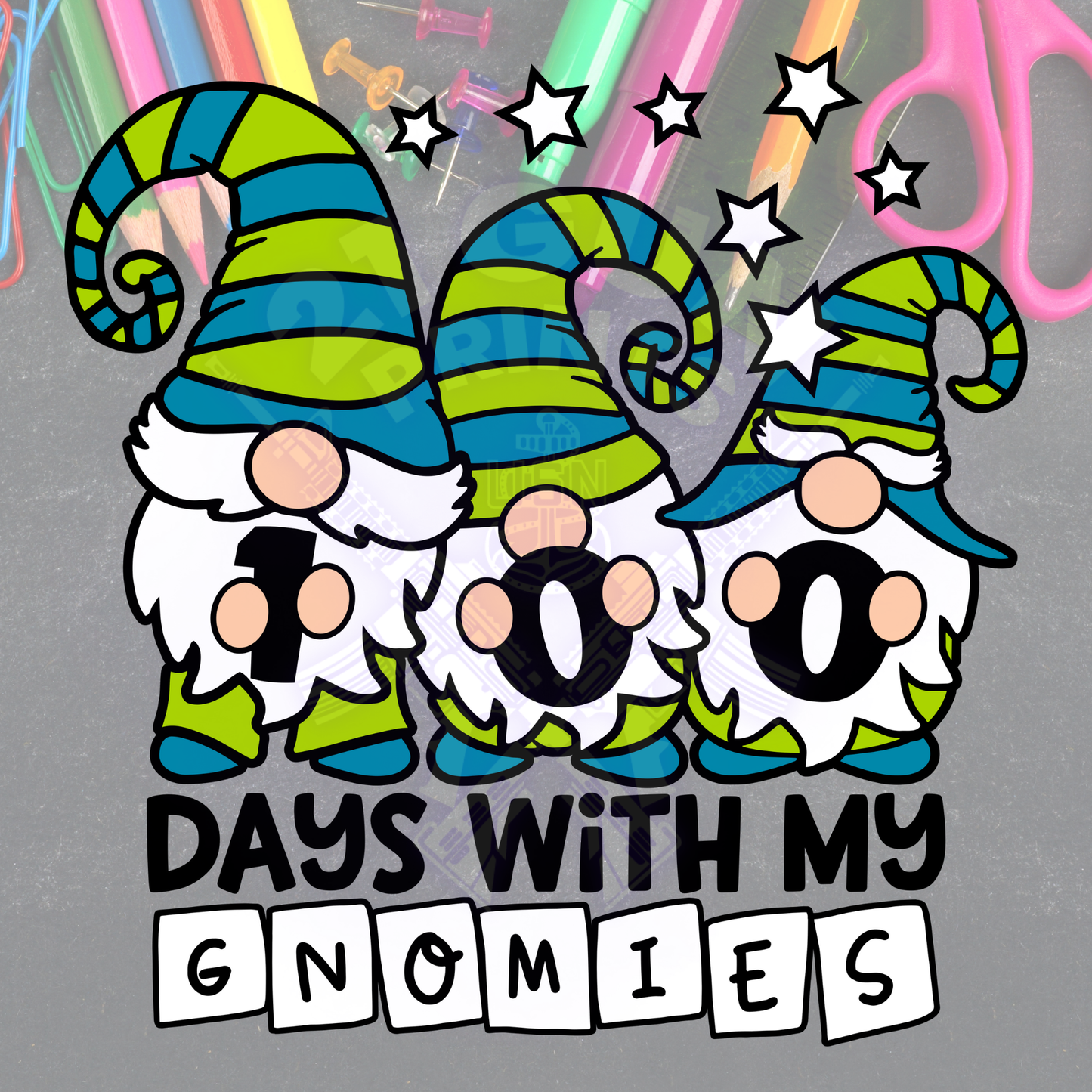 100 Days BlueGreen Gnomies