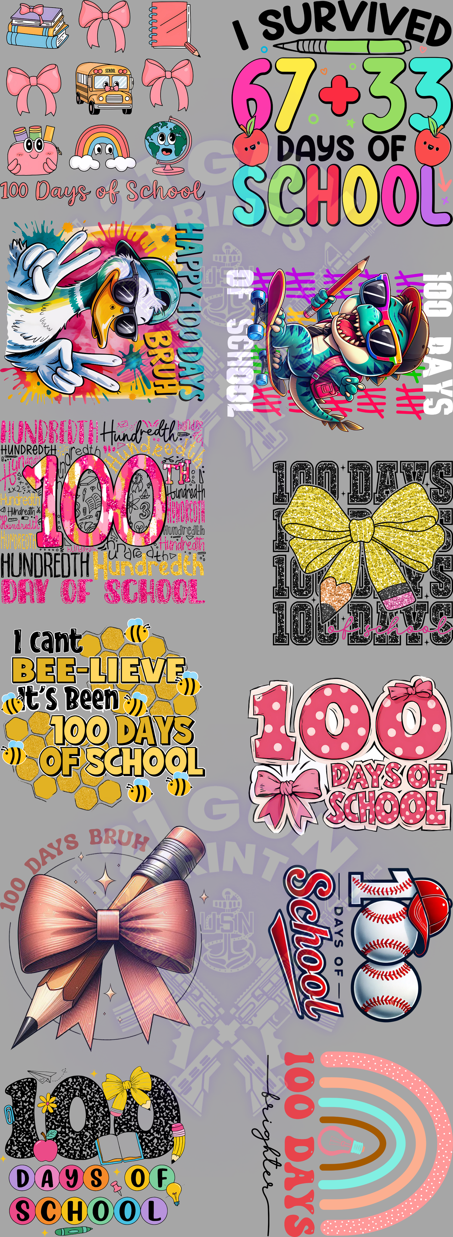 100 Days of School Gang Sheet (4)