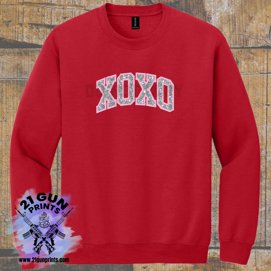 XOXO Glitter Applique