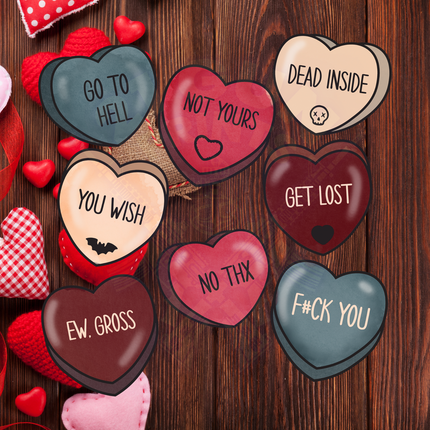 Anti Valentine Hearts