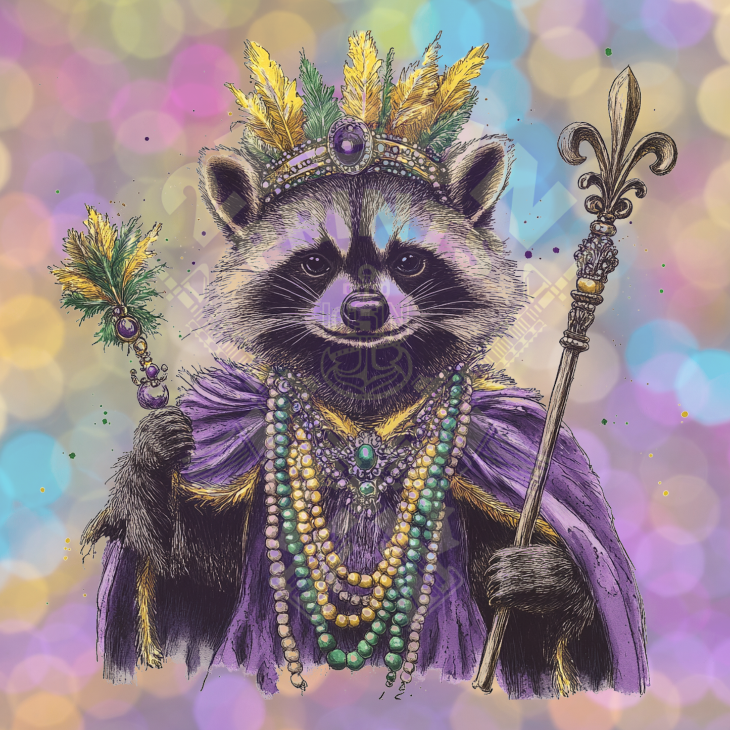 Mardi Gras Raccoon King (3)