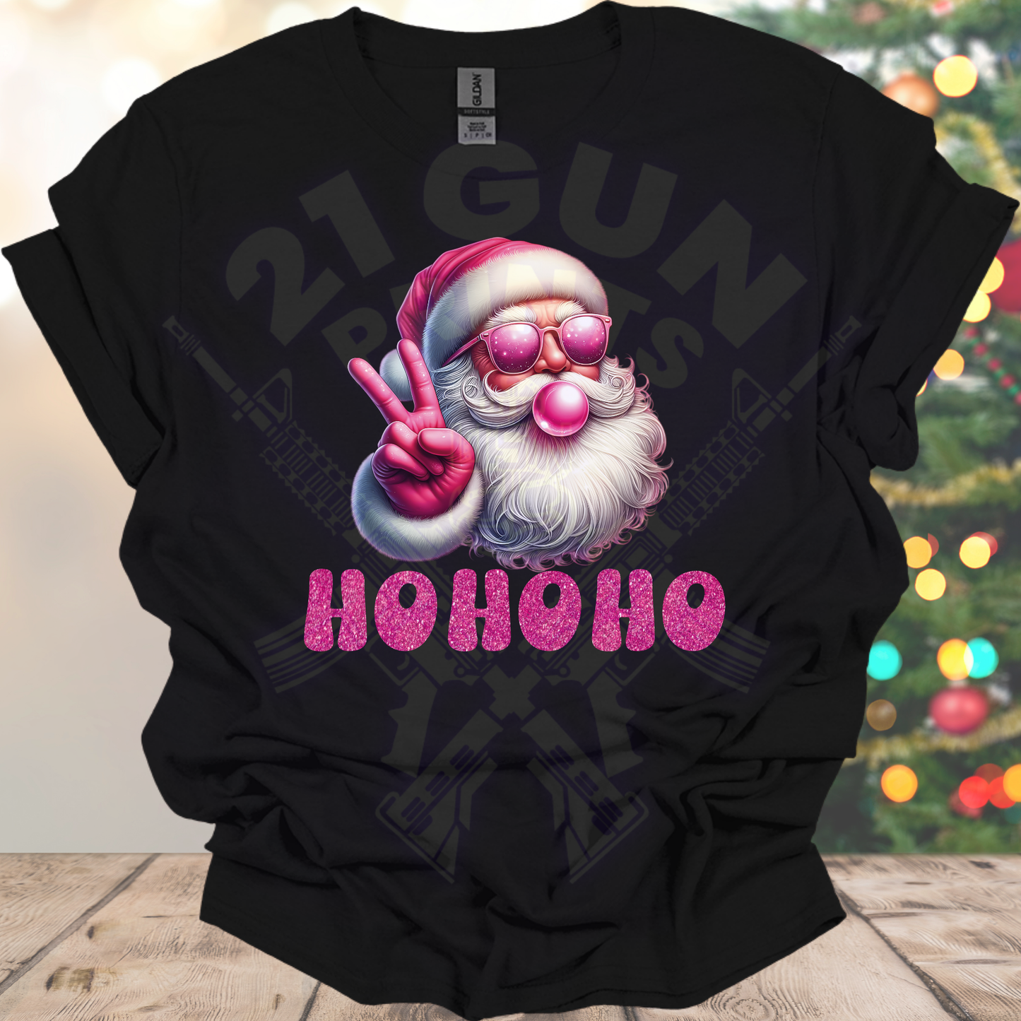 Pink HoHoHo Glitter Shirt