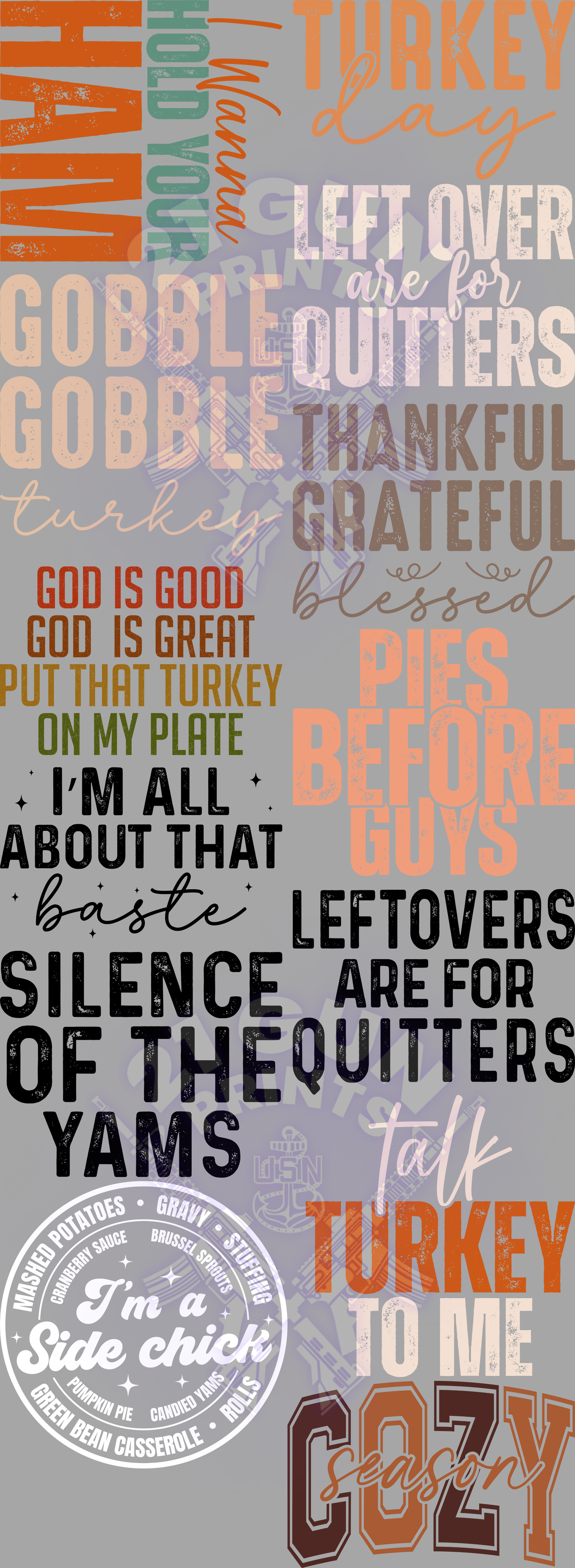 Thanksgiving Gang Sheet 1