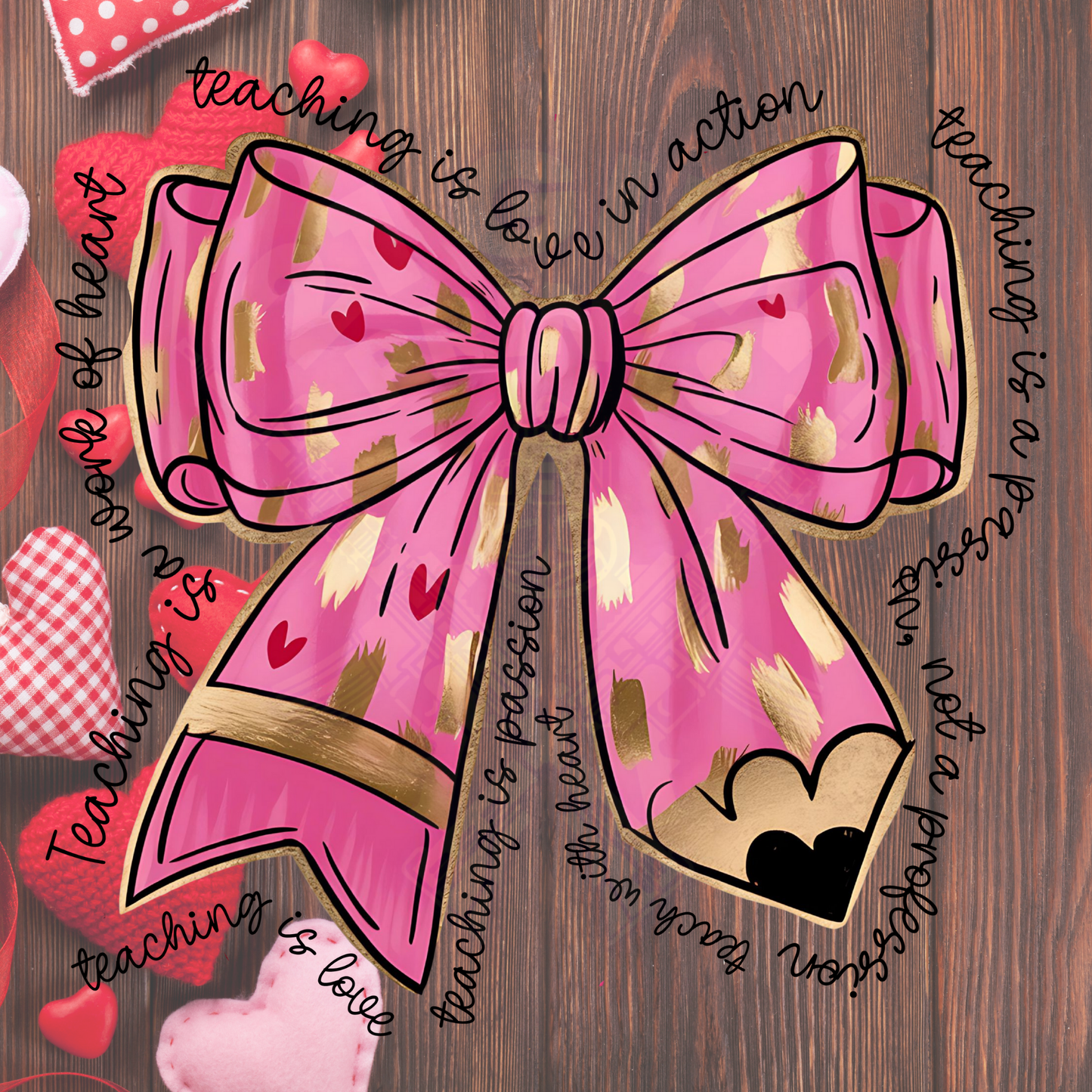 Valentine Teacher Bow