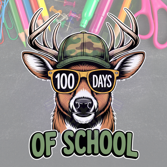 100 Days Deer- Green