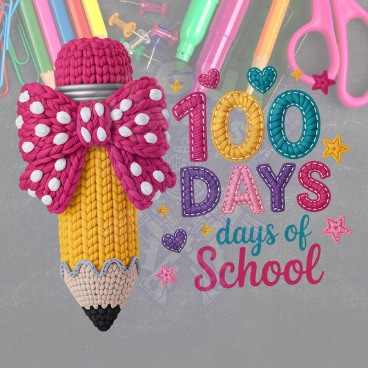 100 Days Faux Crochet- Pink