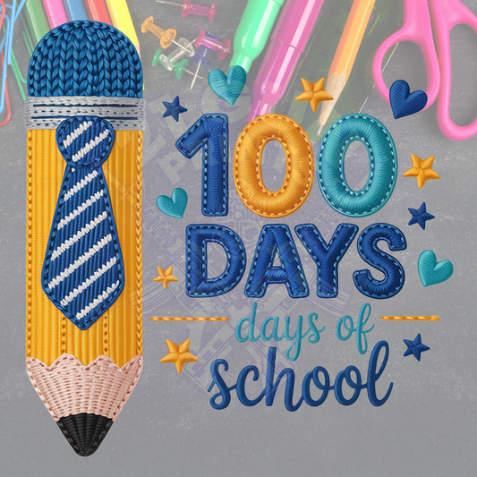 100 Days Faux Crochet- blue