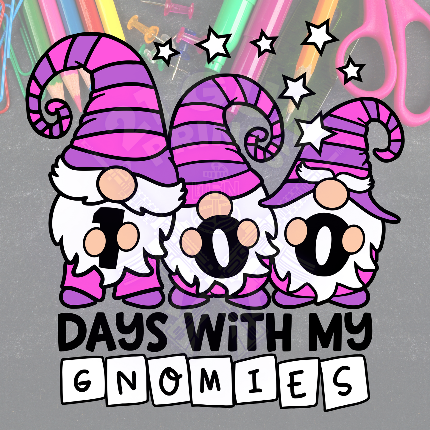 100 Days PurplePink Gnomies