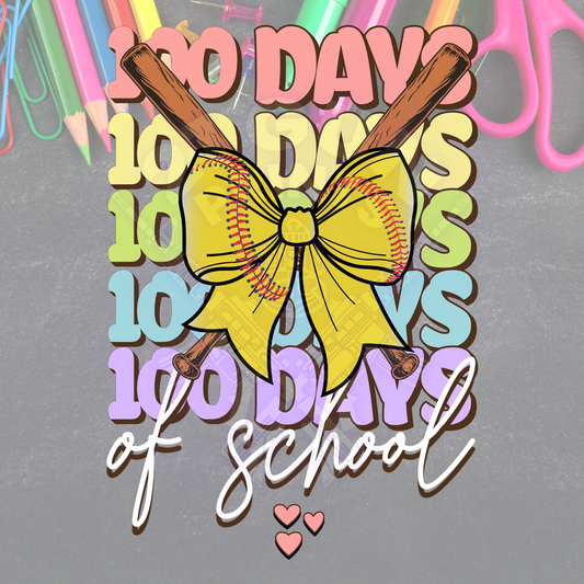 100 Days Softball Bow