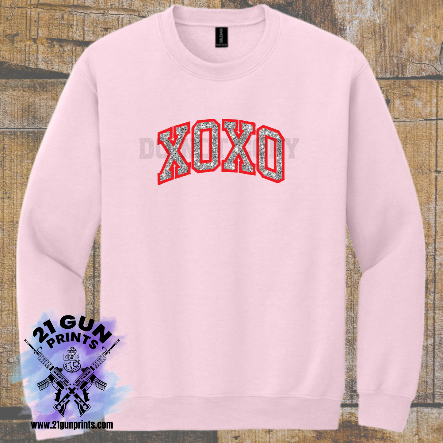 XOXO Glitter Applique