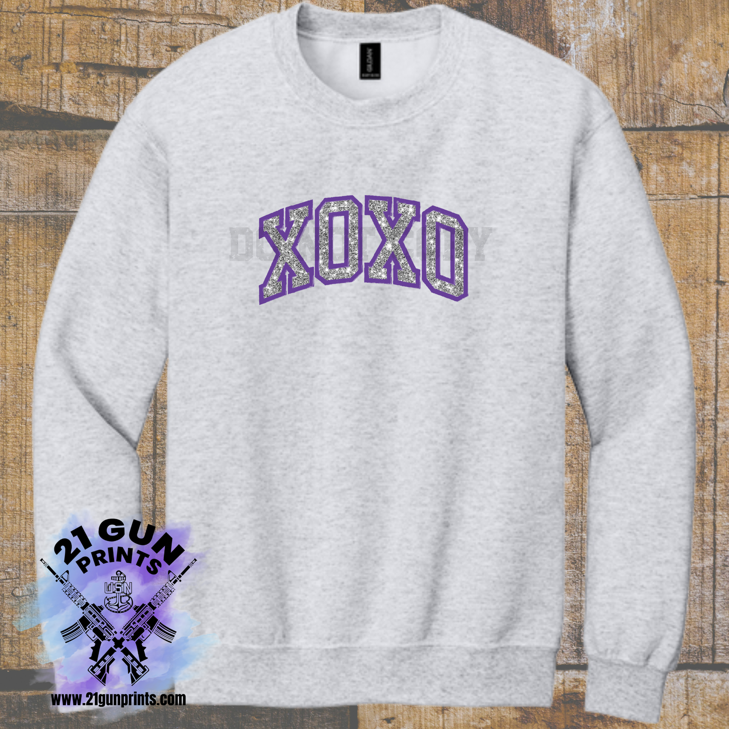 XOXO Glitter Applique