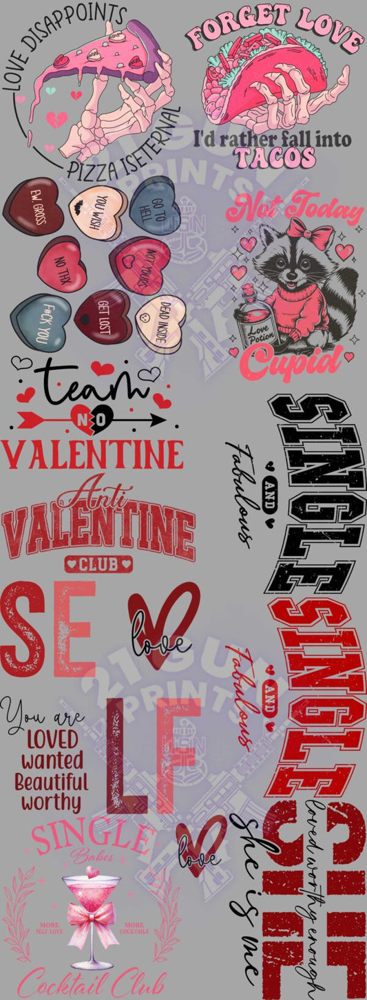 Anti-Valentine’s Day Gang Sheet
