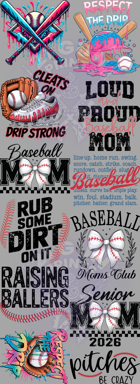 Baseball Gang Sheet