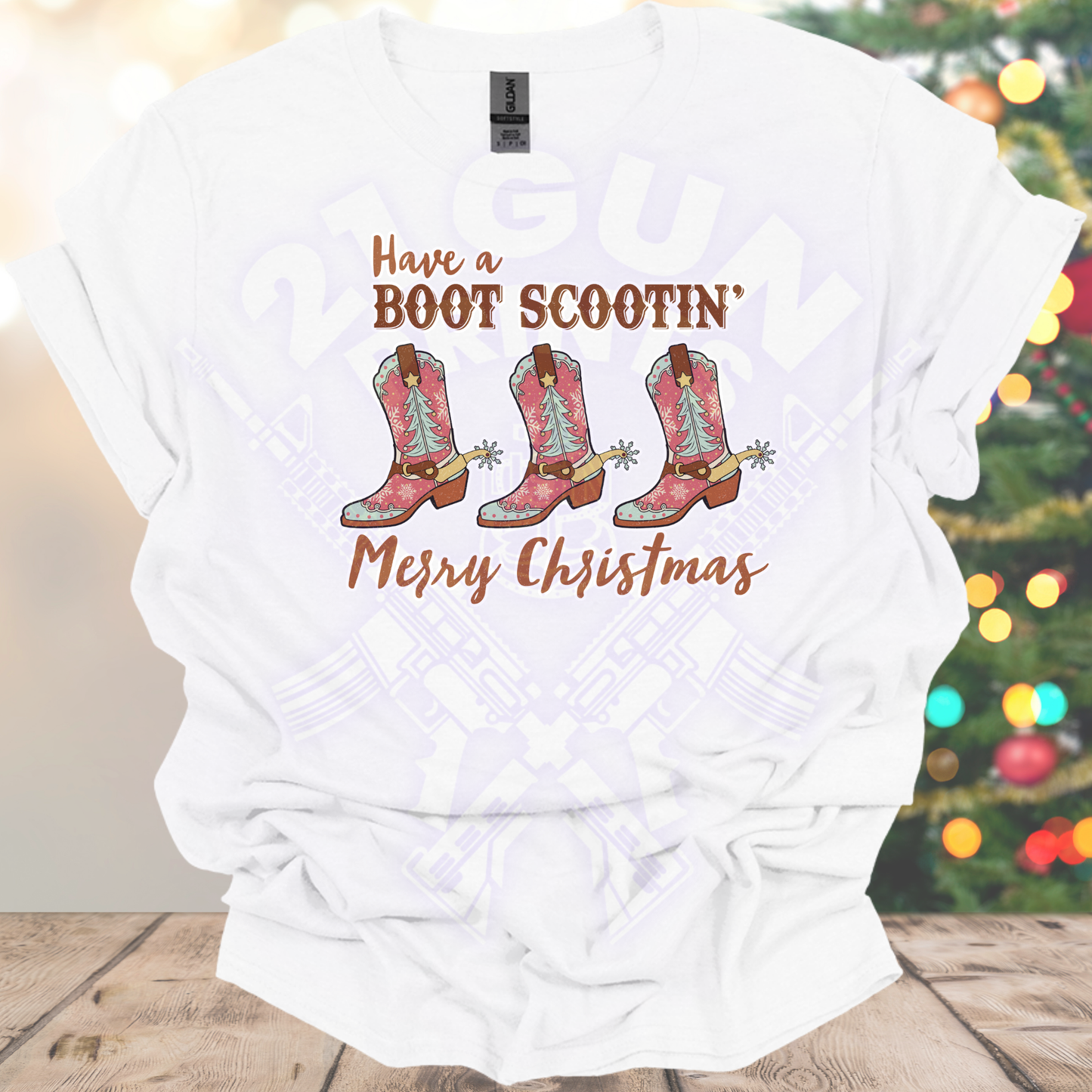 Boot Scootin Christmas Shirt