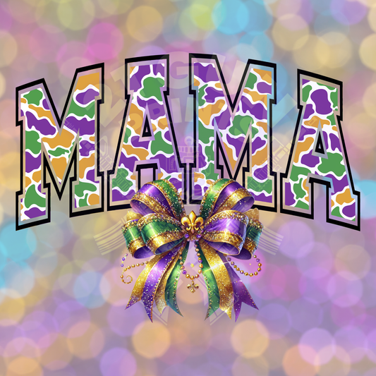Camo Mardi Gras Mama