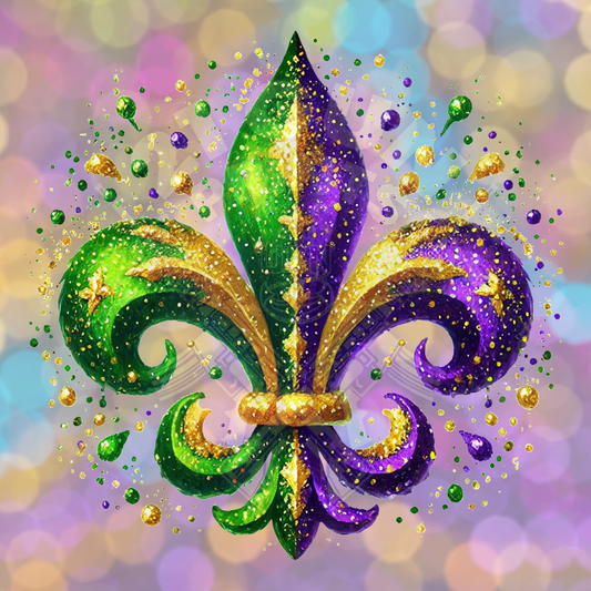 Fleur de Lis Splat