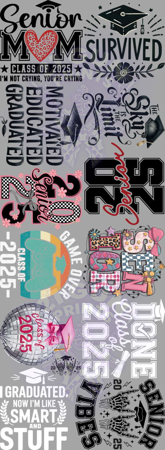 Graduation Gangs Pre-Made Gang Sheets – Page 3 – 21 Gun Prints, LLC