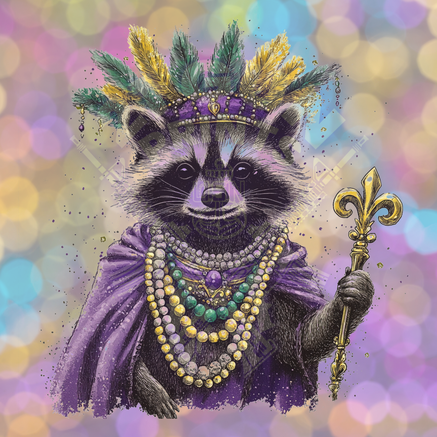 Mardi Gras Raccoon King