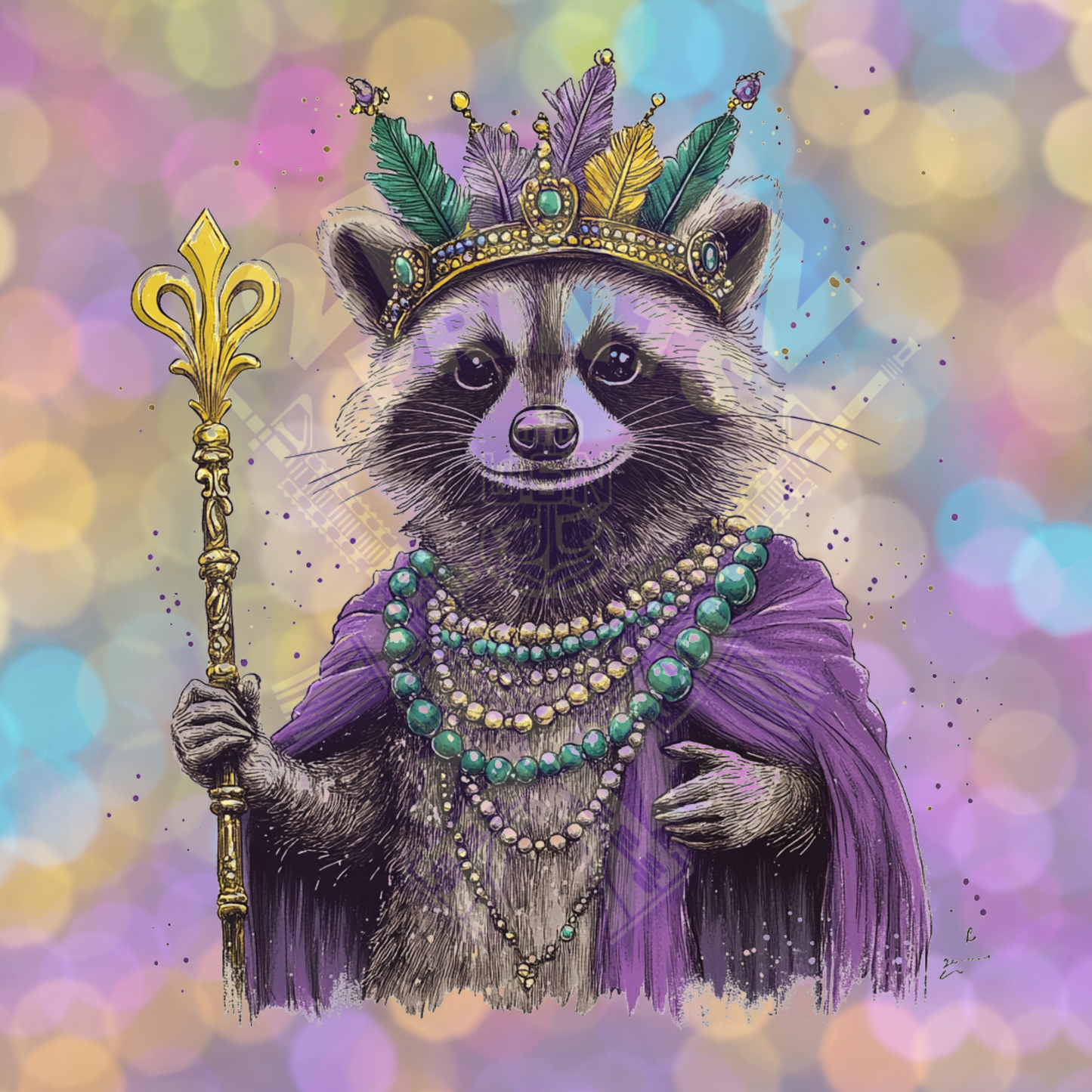 Mardi Gras Raccoon King (2)