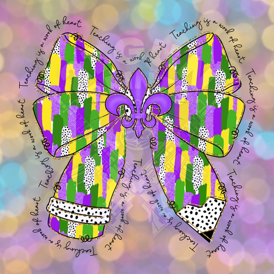 Mardi Gras Teacher Bow (2)