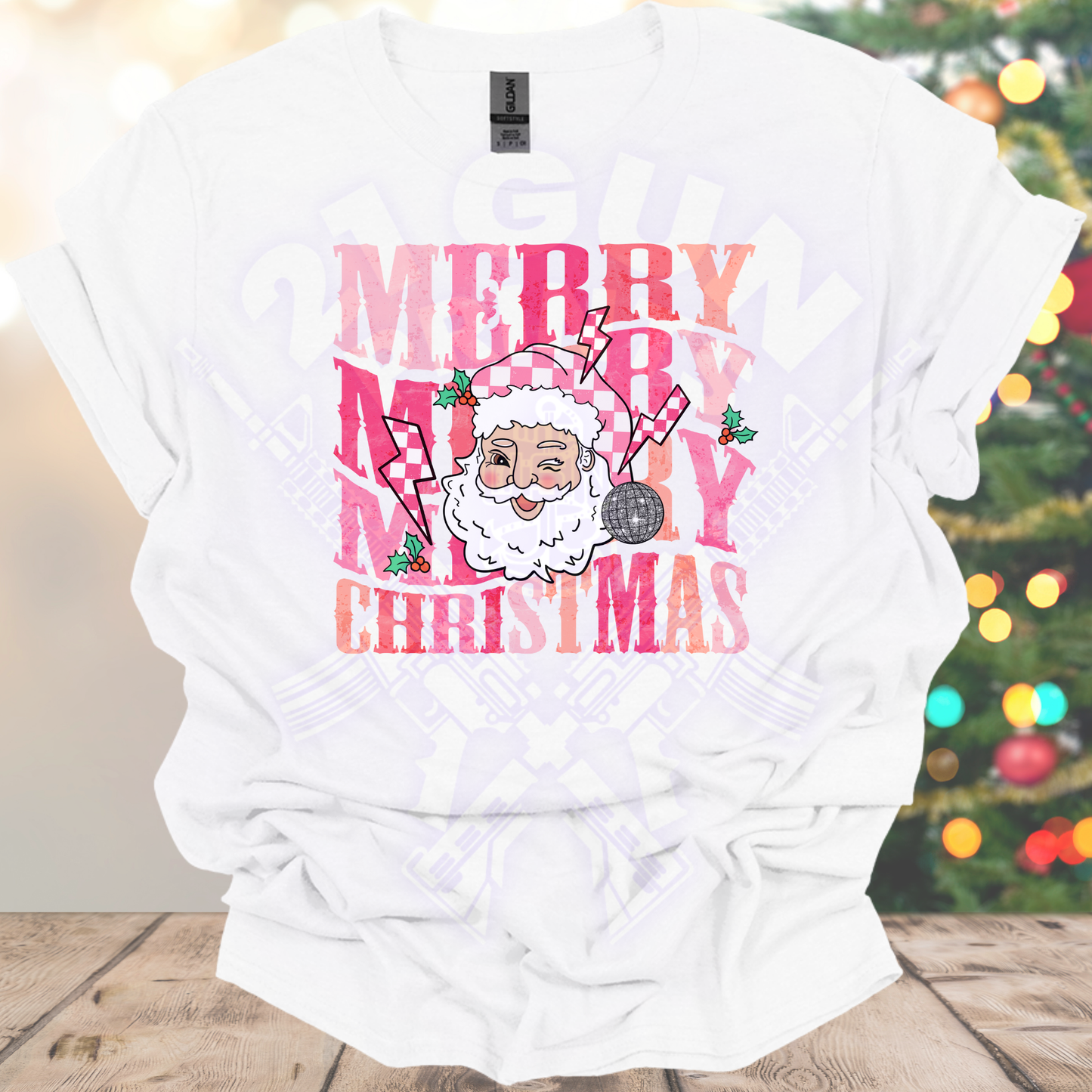 Pink Merry Christmas Shirt