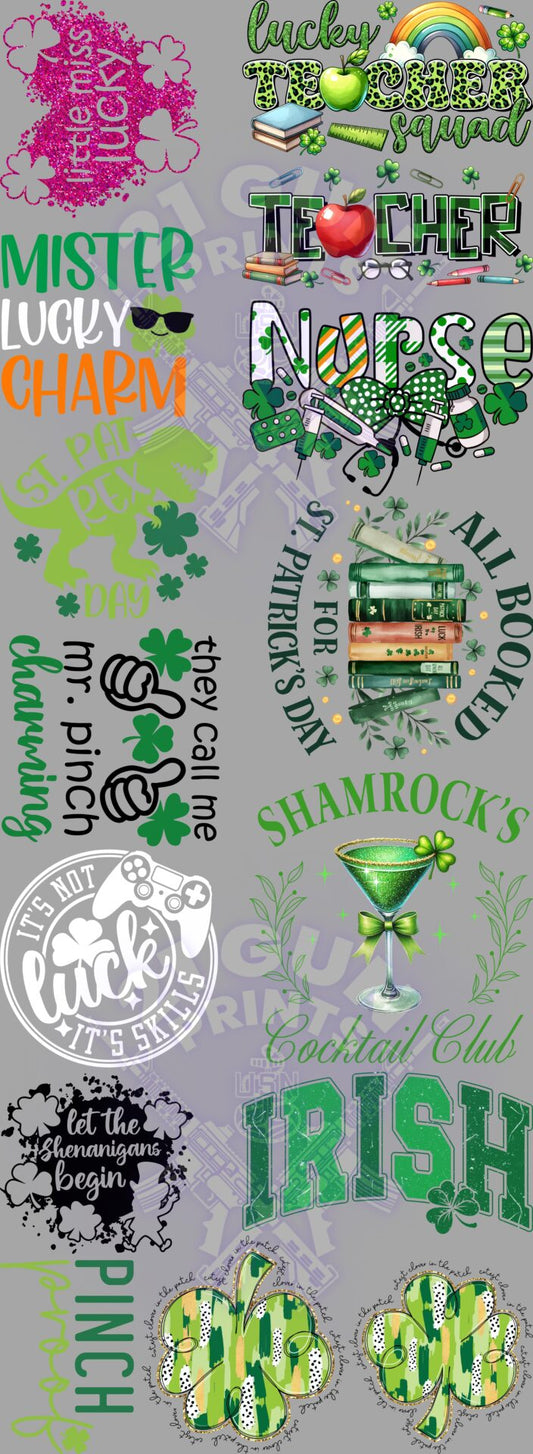 St Patrick's Day (2) Gang Sheet