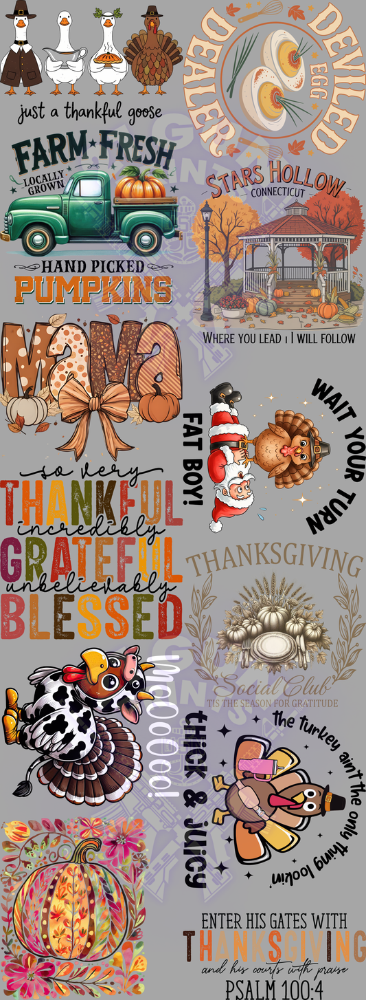 Thanksgiving Gang Sheet 2