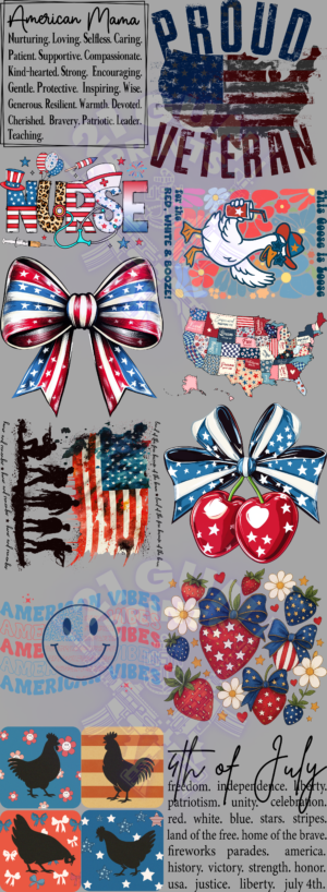 4th of July (2) Gang Sheet