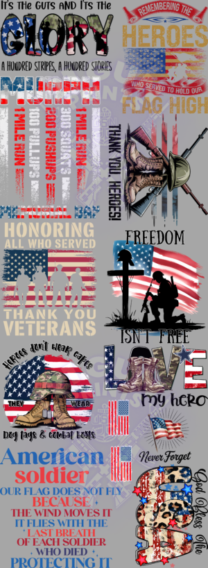 Memorial Day Gang Sheet
