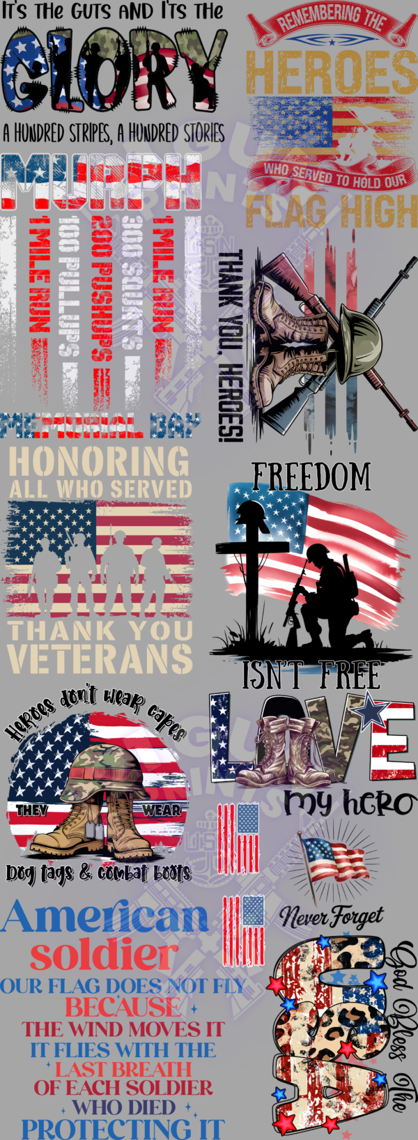 Memorial Day Gang Sheet